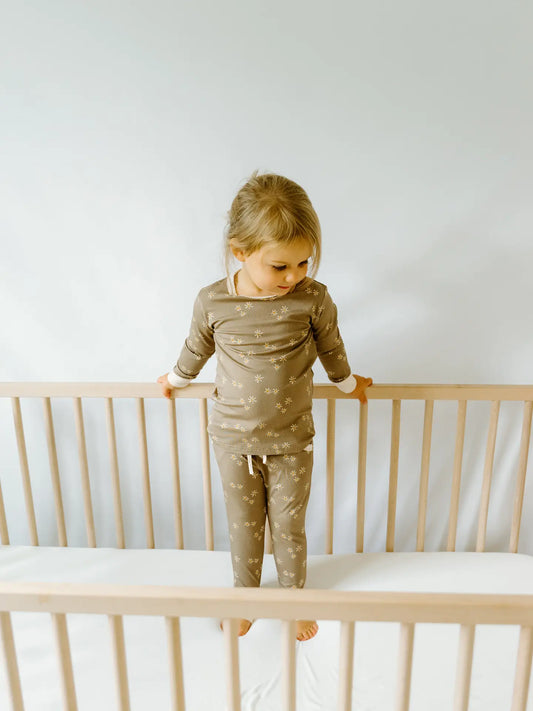 Long Sleeve Pj Pocket Jogger Set -Forest Florals