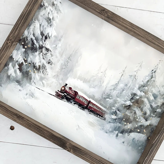 Christmas Train Print