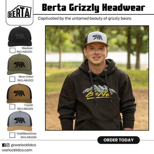 Berta Grizzly Headwear | Adjustable Snapback
