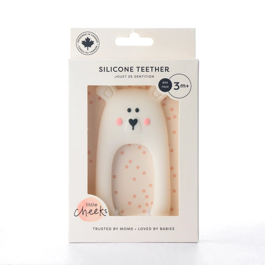 Teether Bear - White