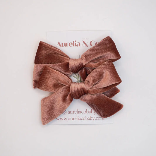 Luxe Velvet Pigtail Hair Bows