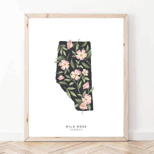 Alberta Wild Rose Print