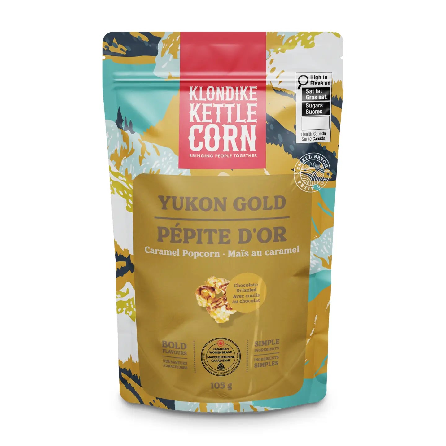 Yukon Gold Chocolate Drizzled Caramel Corn