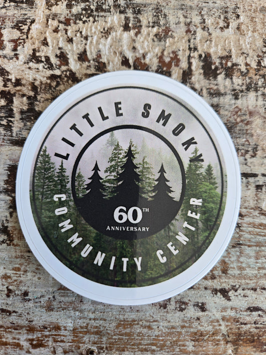 Little Smoky Community Center 60th Anniversary Sticker