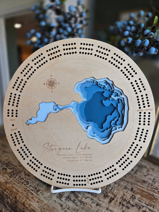Bathymetric Cribbage Boards