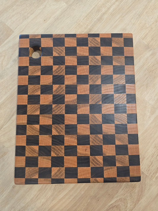 Walnut and Oak Cutting/Serving Board