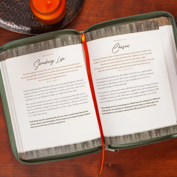 Strength For Today For Men (Zippered Devotional)