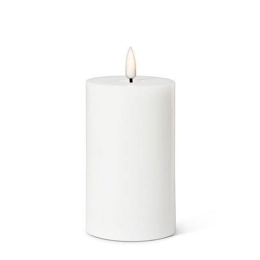 LED White Pillar Candle