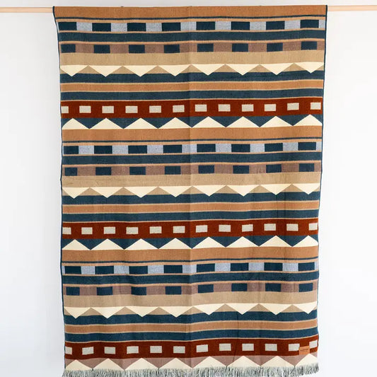 Cottage Line Blanket - Stillwater