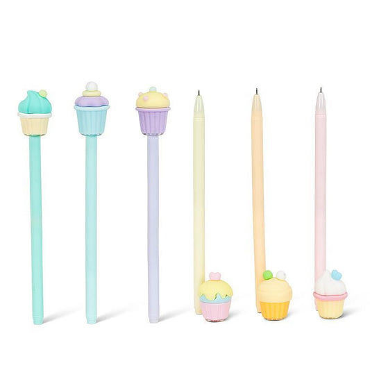 Pastel Pen With Cupcake Lid
