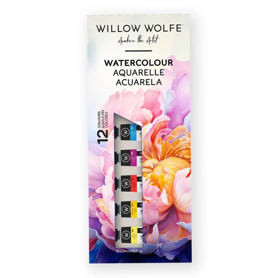 Essentials Watercolour Set By Willow Wolfe: 12 X 12ml