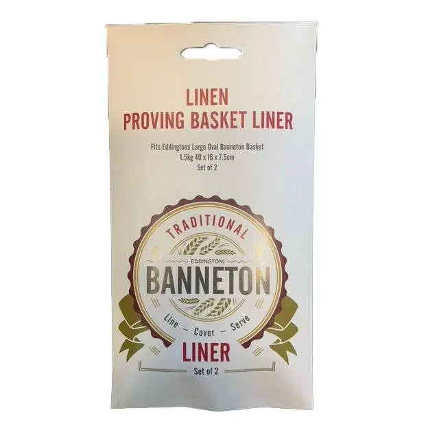Banneton Proving Basket Liner Oval Large 15.7x6.3x3"