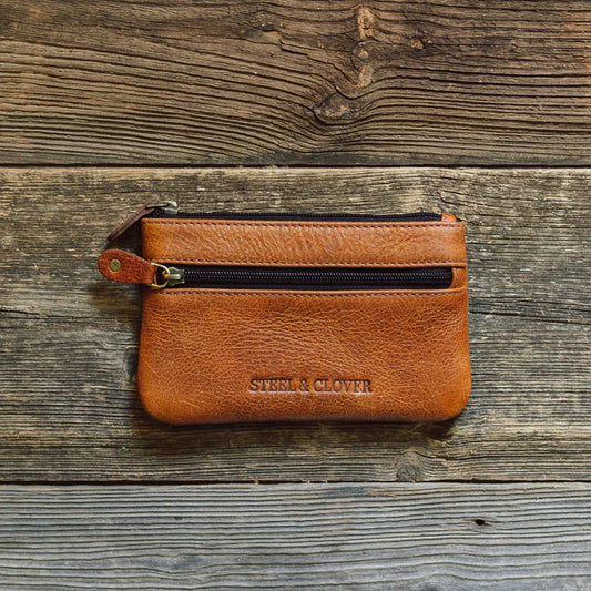 Tangent Leather Coin Pouch