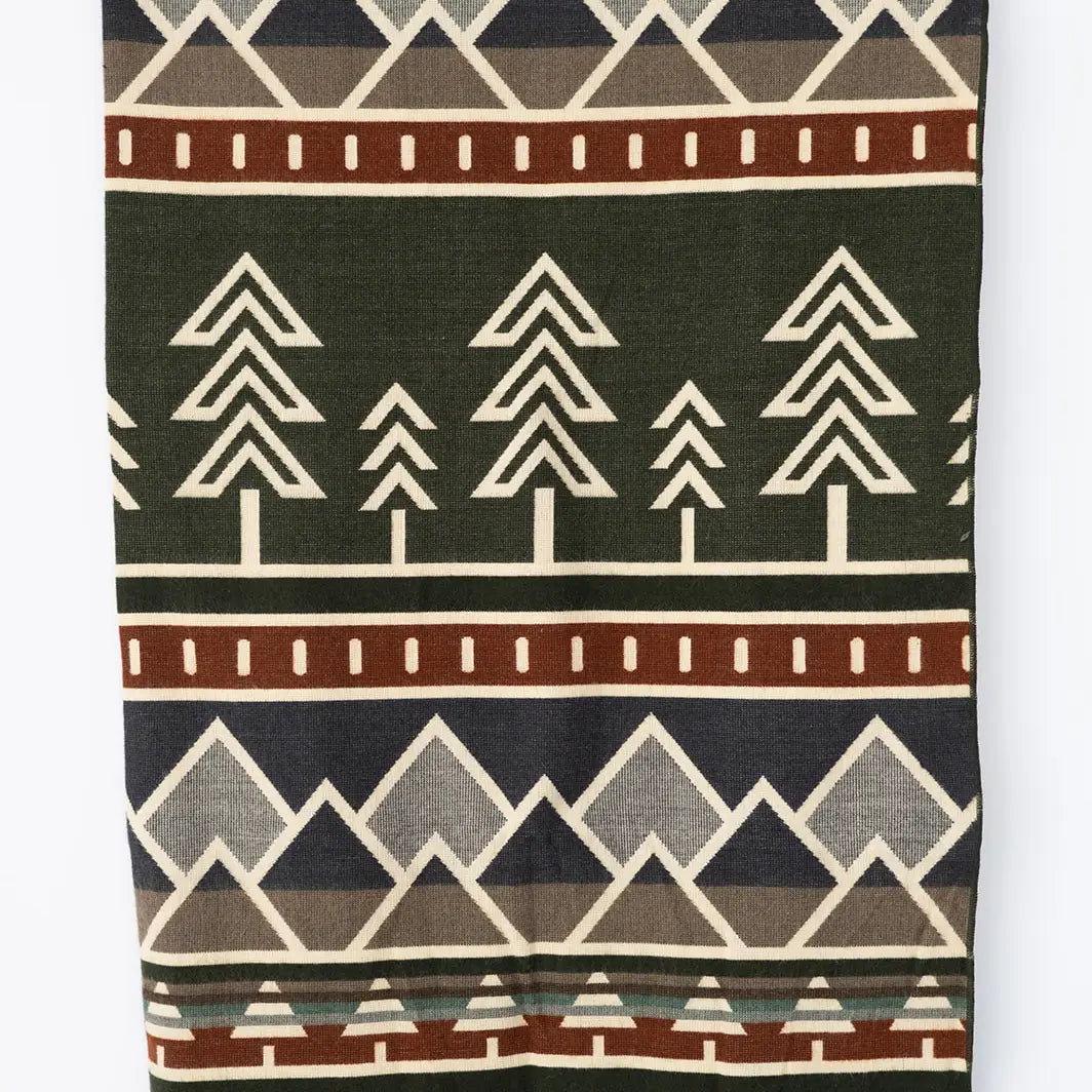 Tree Line Throw Blanket - Prairie Summit