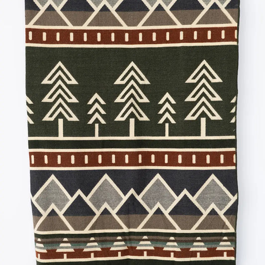 Tree Line Throw Blanket - Prairie Summit