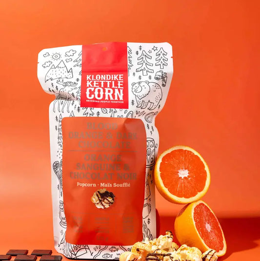 Blood Orange & Dark Chocolate Popcorn