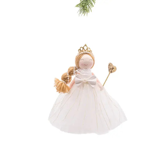 White Hanging Princess Ornament