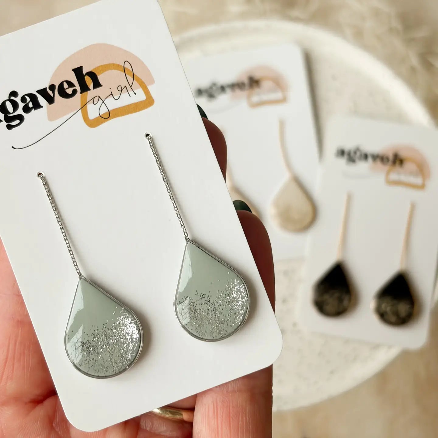 Confetti Threader Drop Earrings