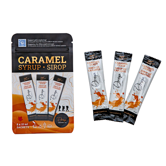 Caramel Syrup Drop Shot