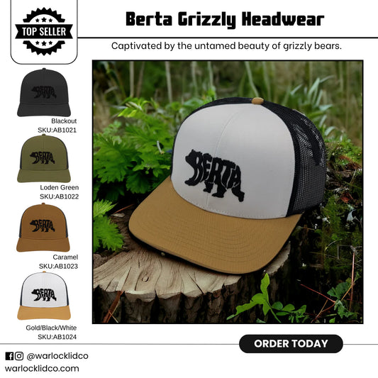 Berta Grizzly Headwear | Adjustable Snapback