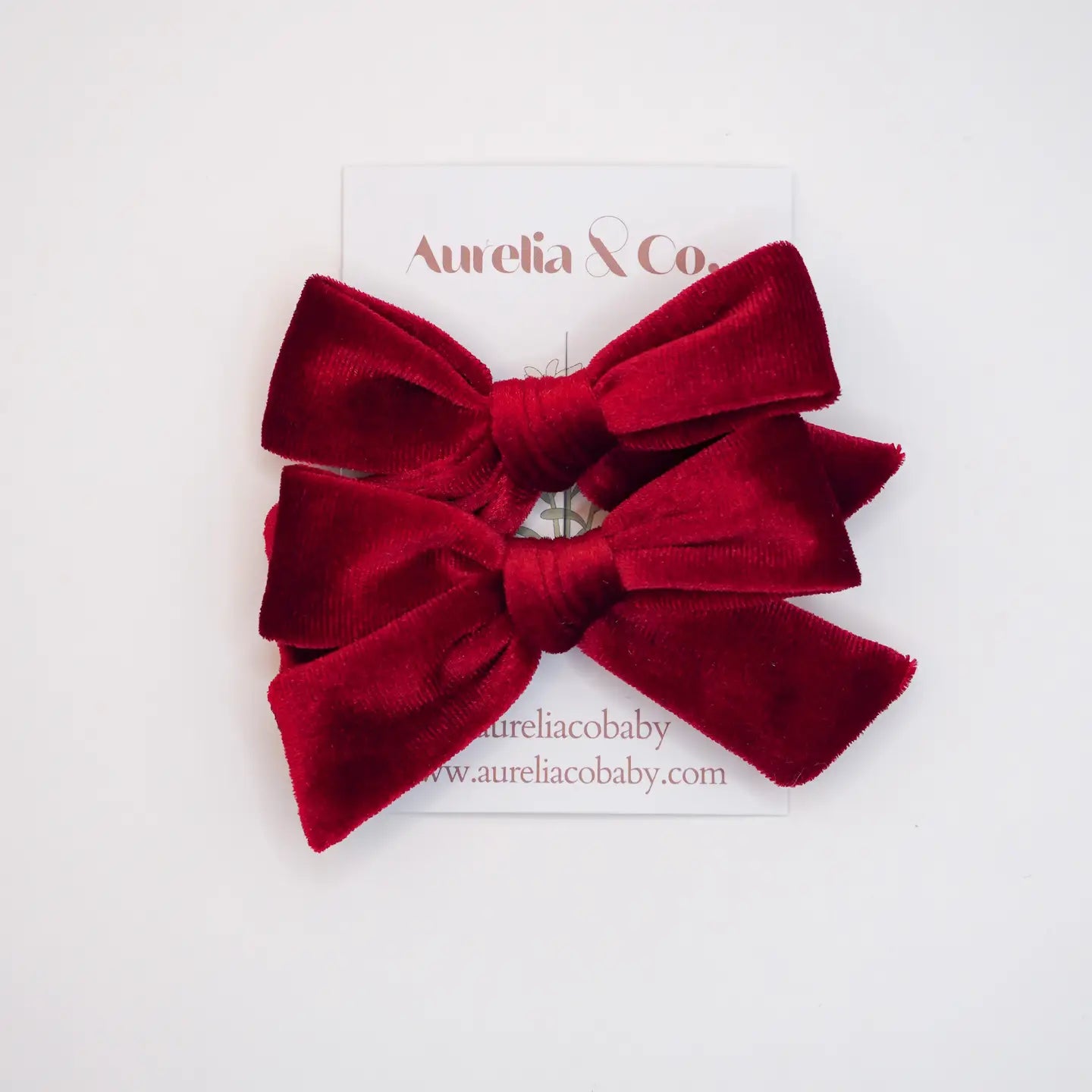 Luxe Velvet Pigtail Hair Bows