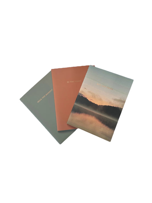 3 Pack Notebooks Rise and Shine