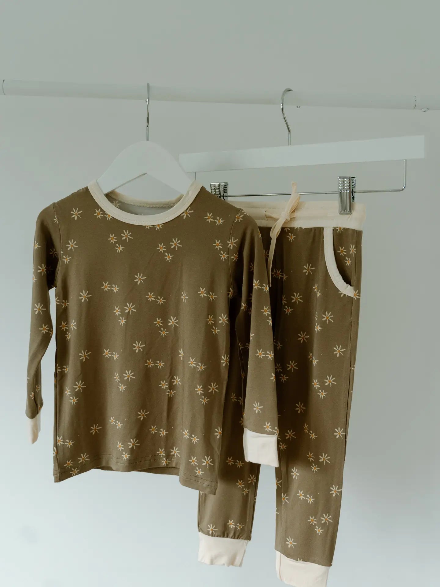 Long Sleeve Pj Pocket Jogger Set -Forest Florals