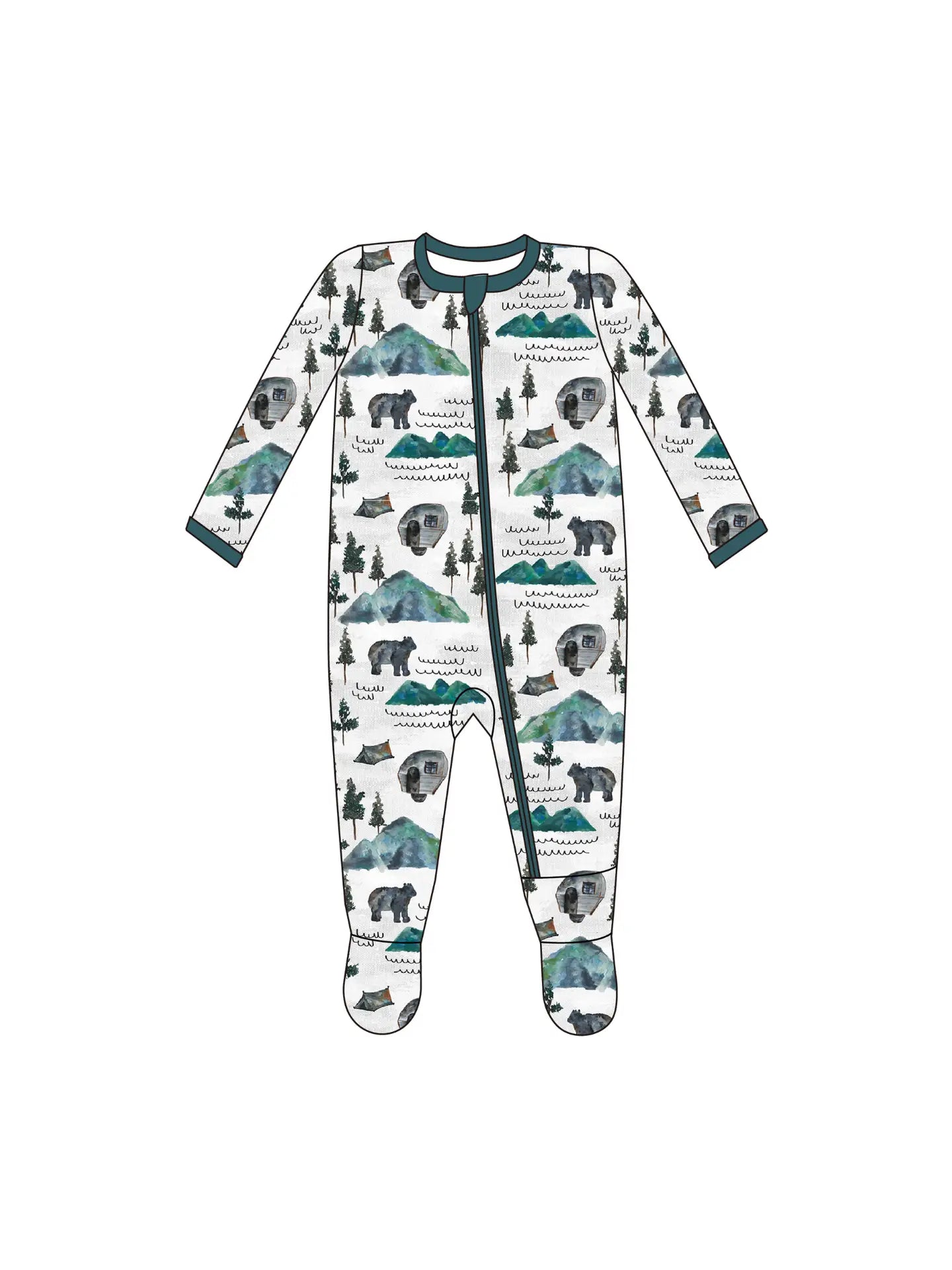 Footed Sleeper- Mountain Camper