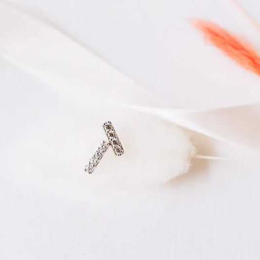 Crystal Bar Studs