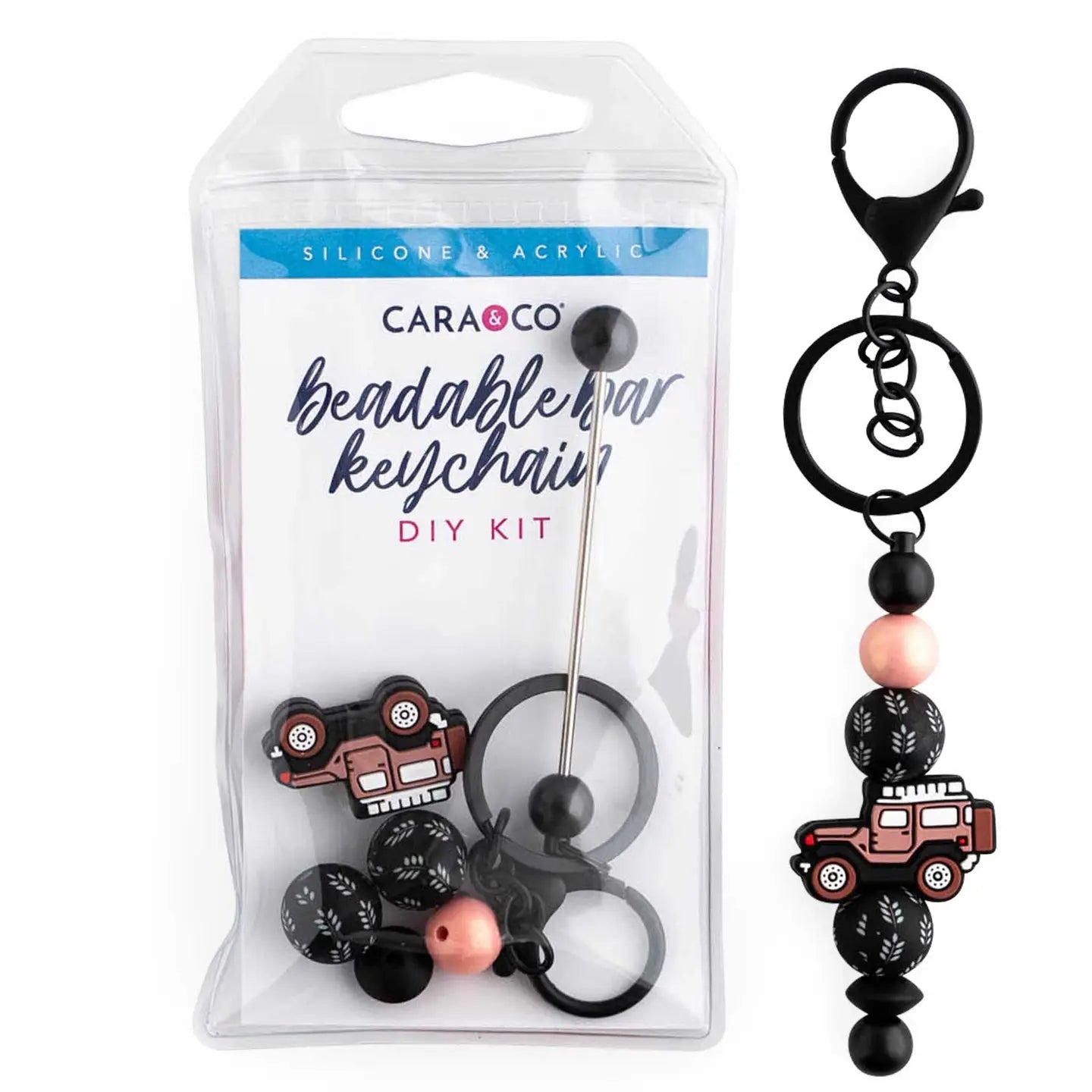 Beadable Bar Keychain