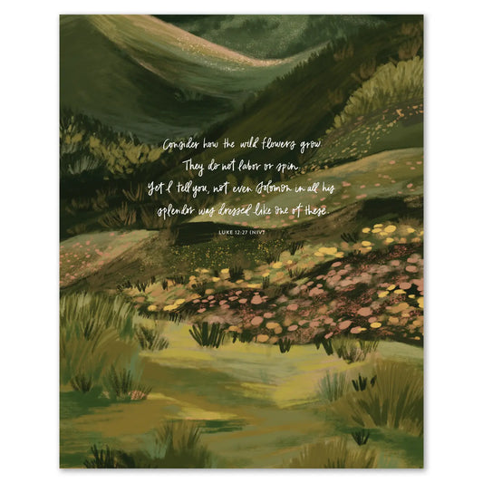 Wildflowers Luke Art Print