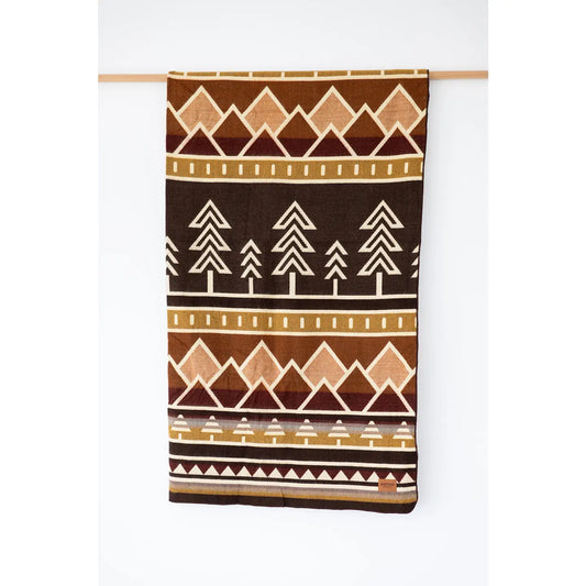 Tree Line Throw Blanket - the Taylor