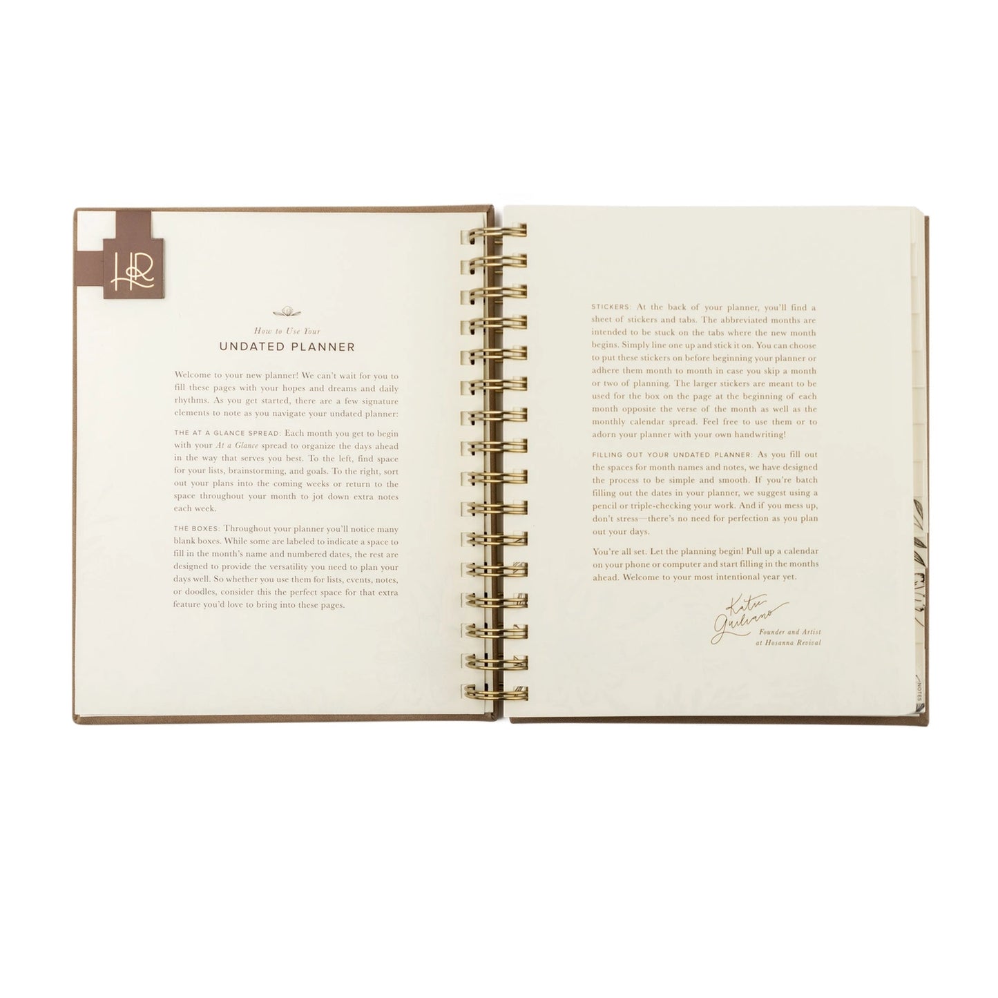 12-Month Undated Planner