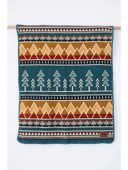 Tree Line Baby Blanket - Little Camper