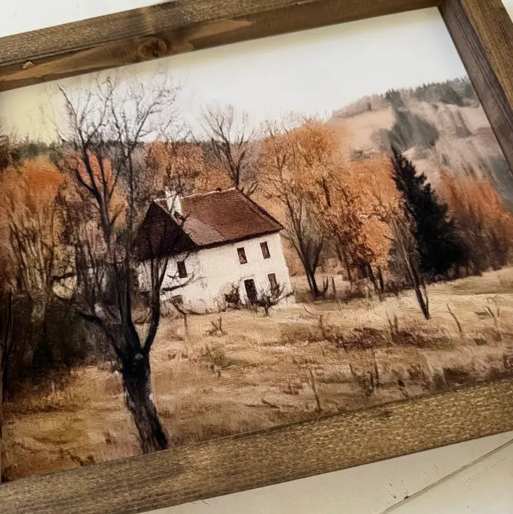 Autumn Country Home Print