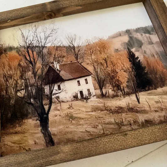 Autumn Country Home Print