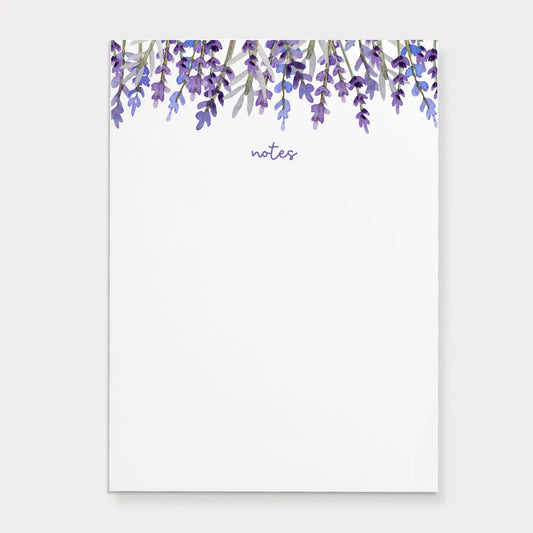 Lavender Illustrated Notes Notepad | 4.25" X 5.5"