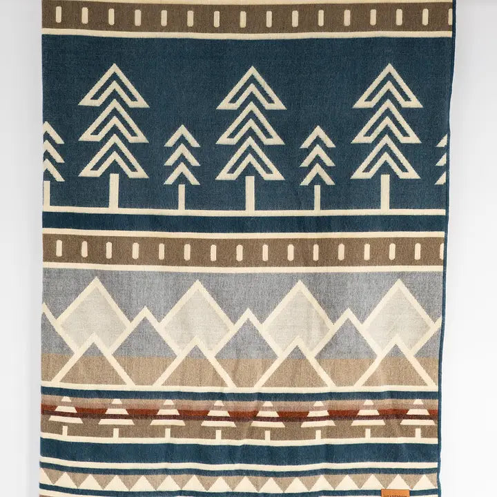 Tree Line Throw Blanket - Alpine Crest