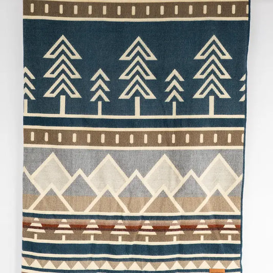 Tree Line Throw Blanket - Alpine Crest