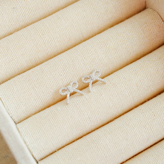 Heather Bow Earrings