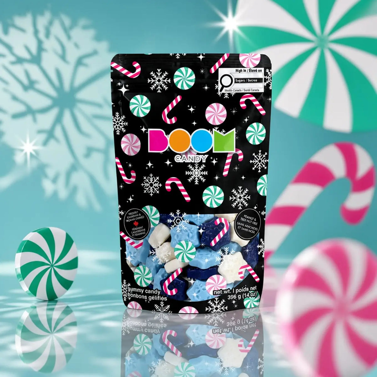 Candy Canes & Snowflakes Gummy Candy