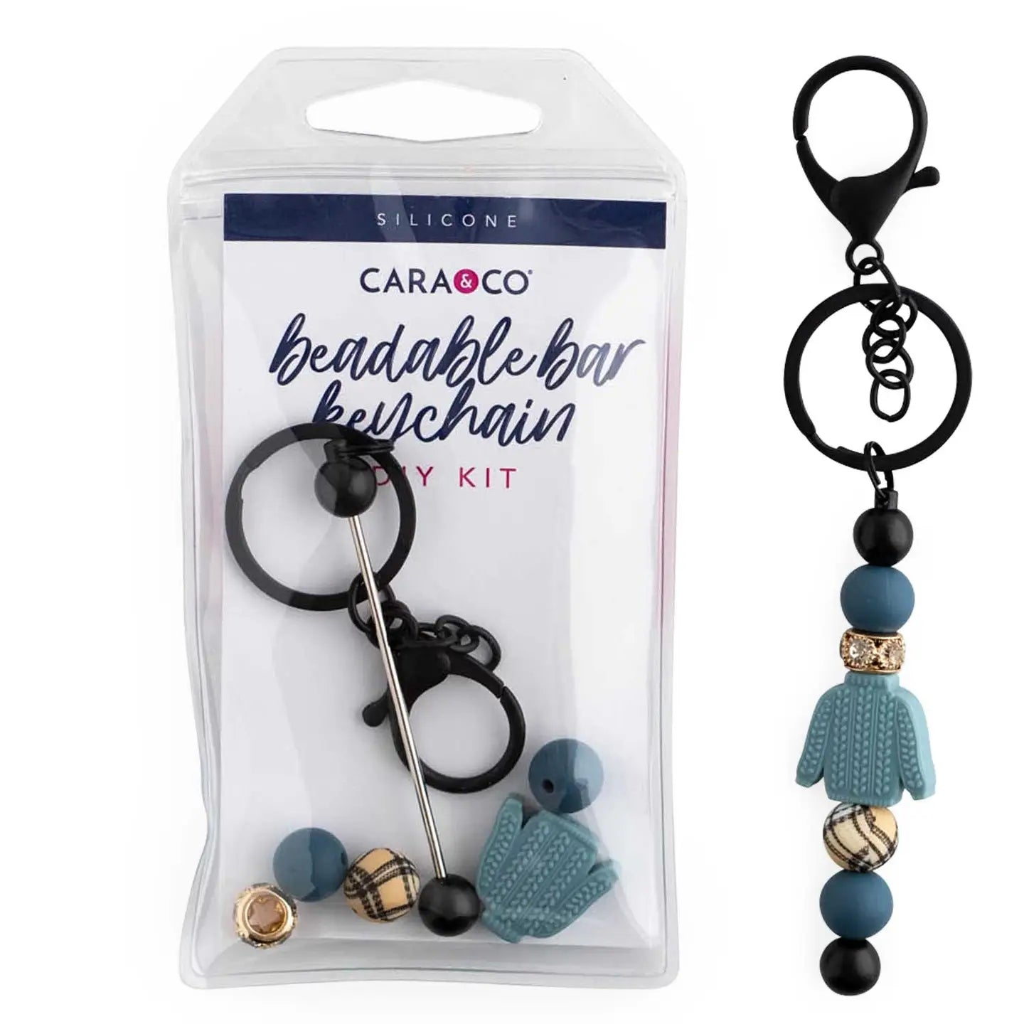 Beadable Bar Keychain