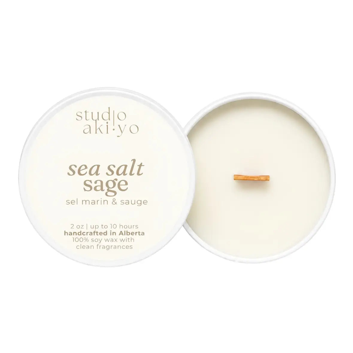 2oz Travel Tin Soy Wax Candle