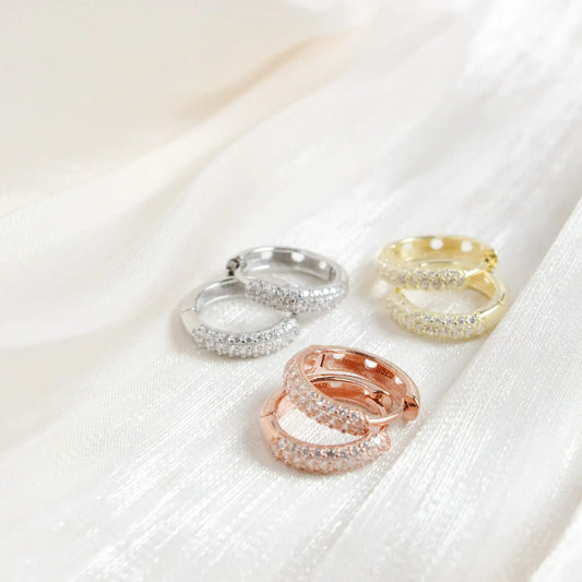 Silver Brielle Hoops