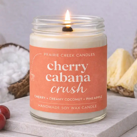 Cherry Cabana Crush | Non Toxic Soy Wax Candle