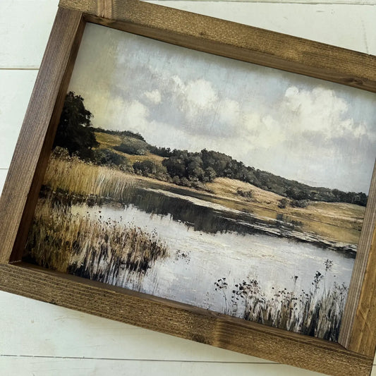 Summer Meadow Lake Print