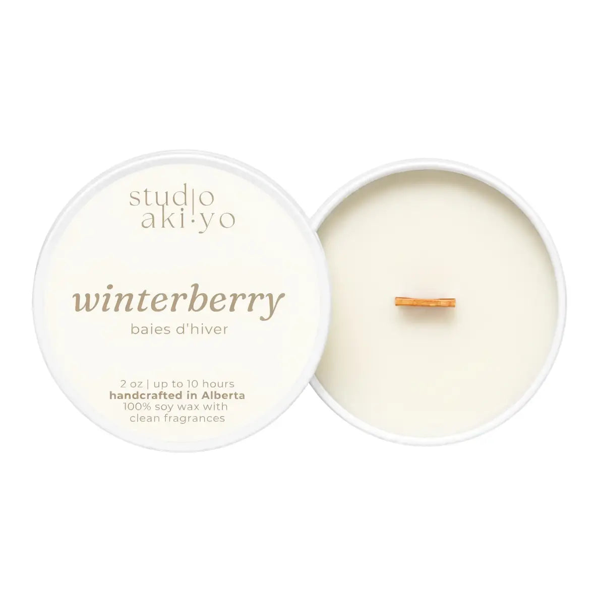 2oz Travel Tin Soy Wax Candle