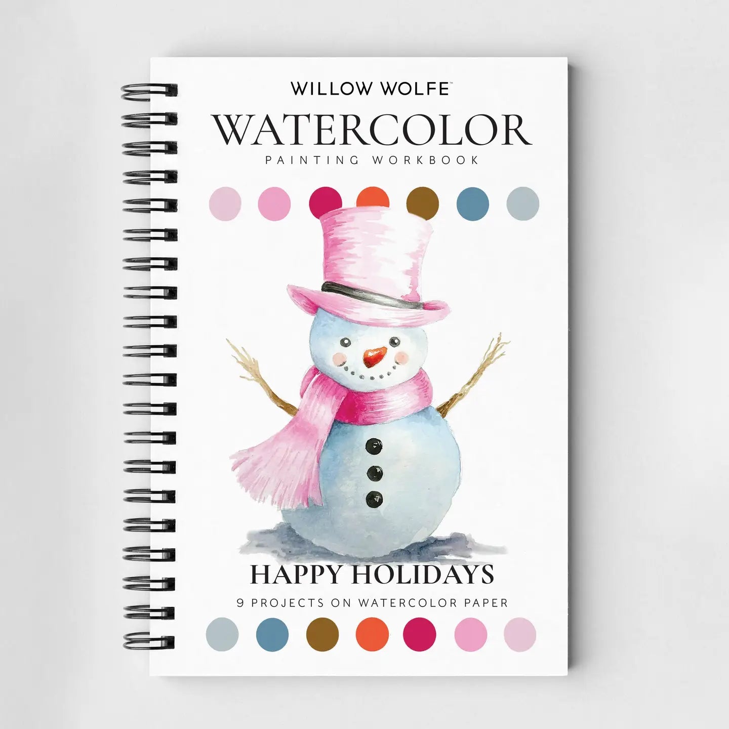 Happy Holidays Watercolor Workbook
