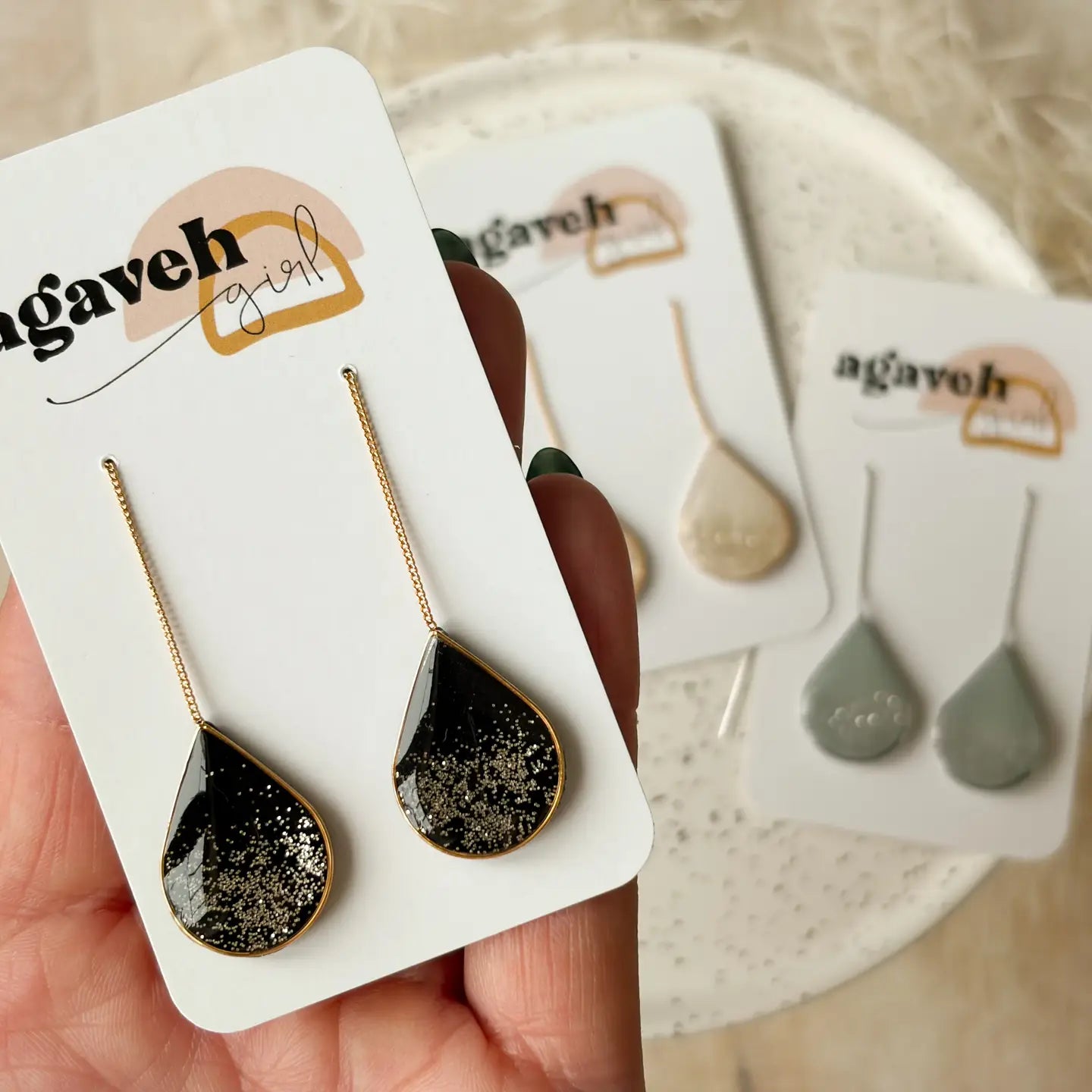 Confetti Threader Drop Earrings