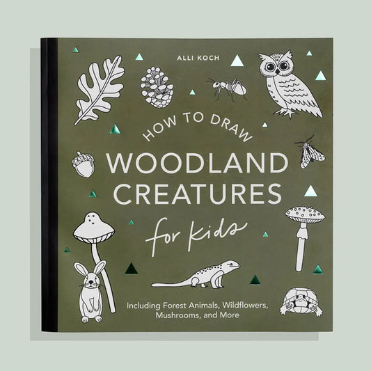 Mushrooms & Woodland Creatures: Kids How To Draw Book
